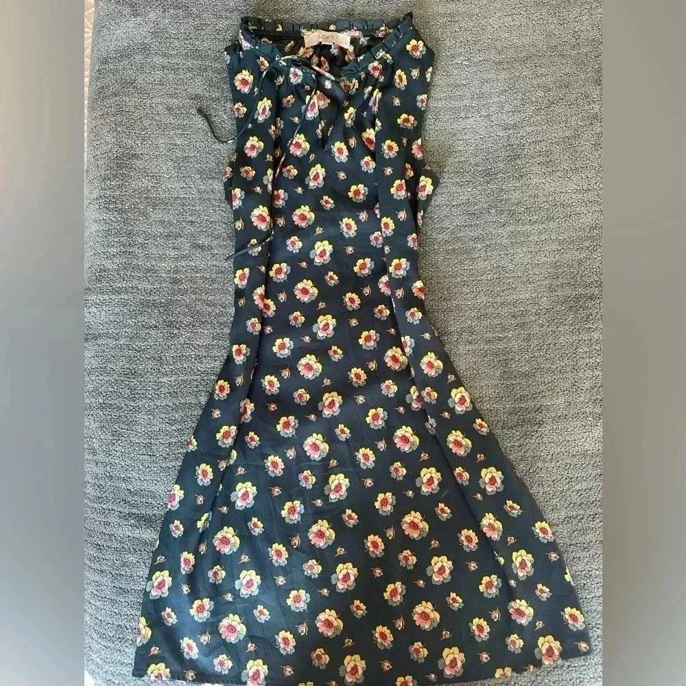 Loft Floral Green Shift Dress - Picture 4 of 11